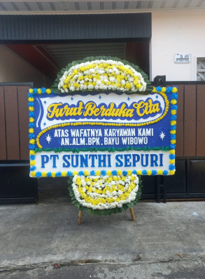 Papan Bunga Duka di Pija